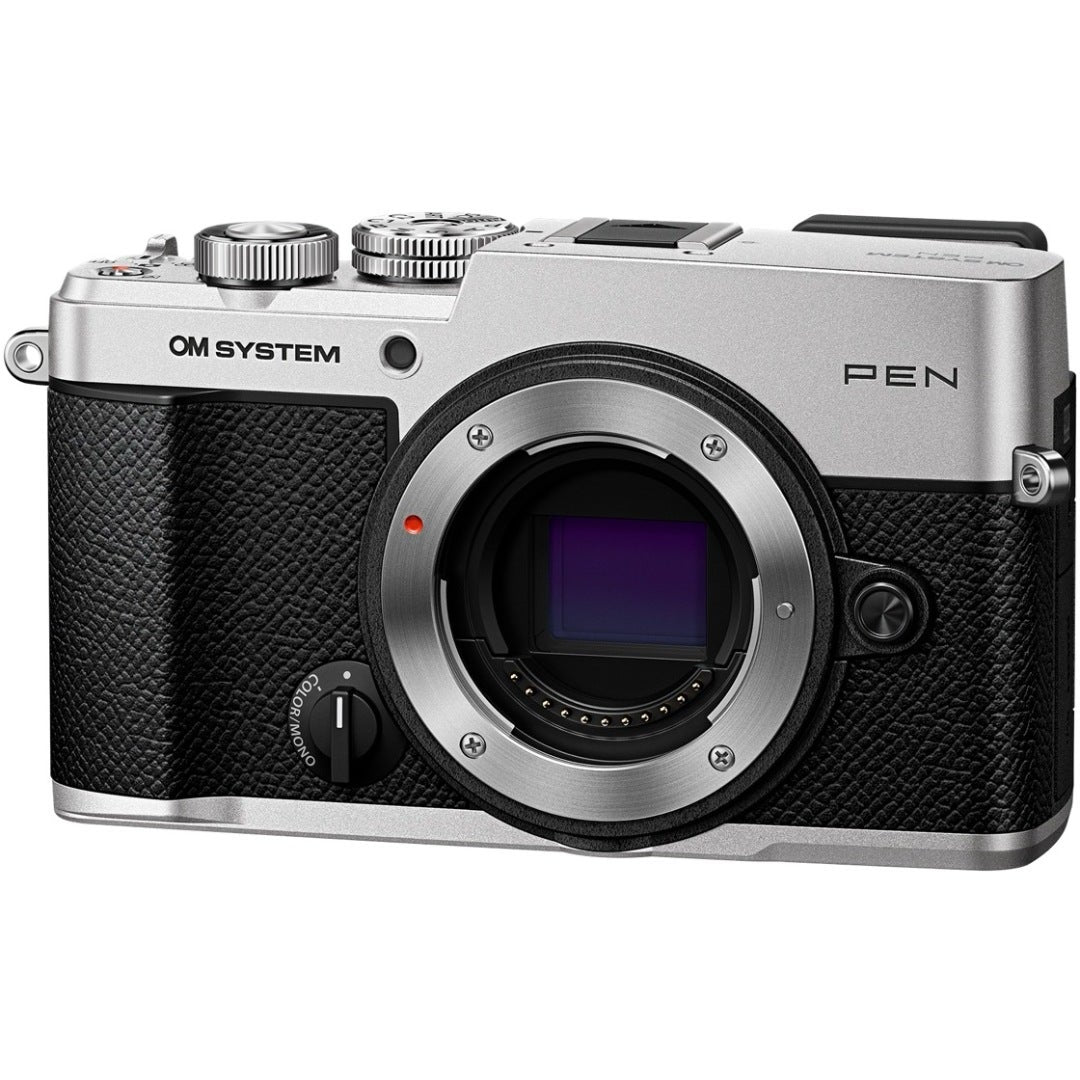 OM System Pen w/M.Zuiko Digital 14-42mm f/3.5-5.6 III Silver Compact System Camera - additional product view