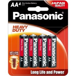 Panasonic AA 4 pack Extra Heavy Duty Alkaline Battery