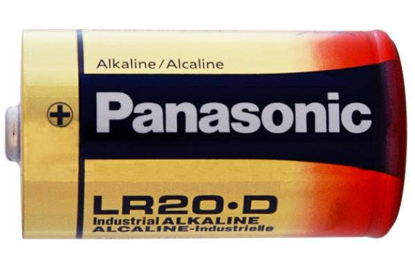 Panasonic D size alkaline battery, 12 pack