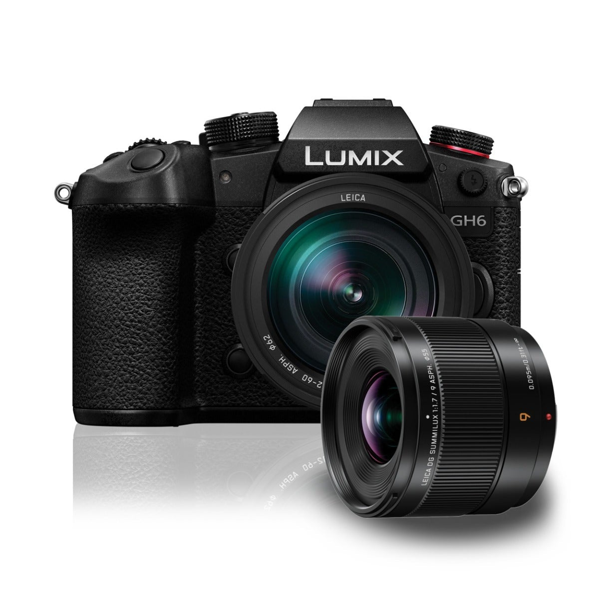 Panasonic GH6 mirrorless camera body with Leica 12-60mm lens
