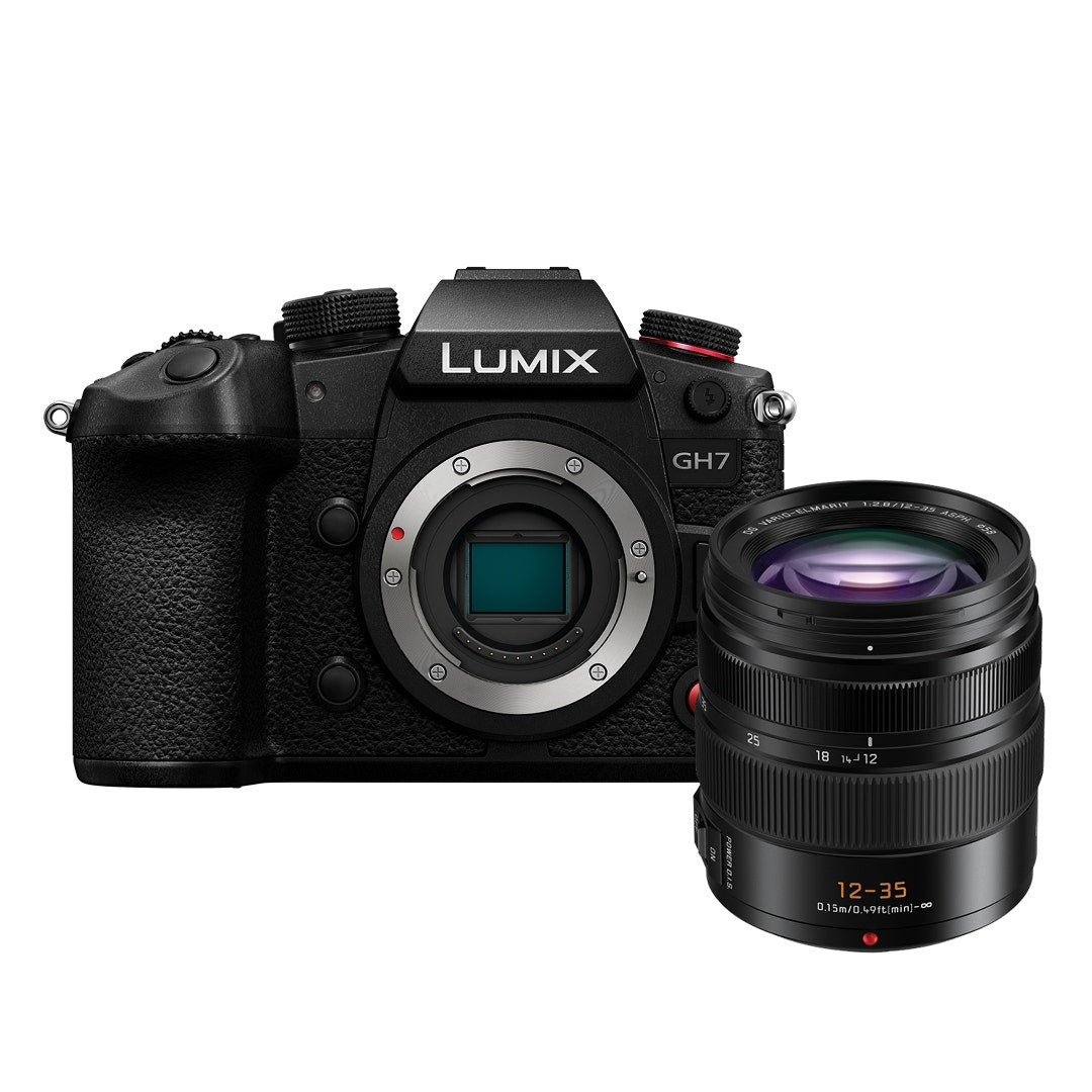 Panasonic Lumix GH7 mirrorless camera with Leica 12-35mm lens