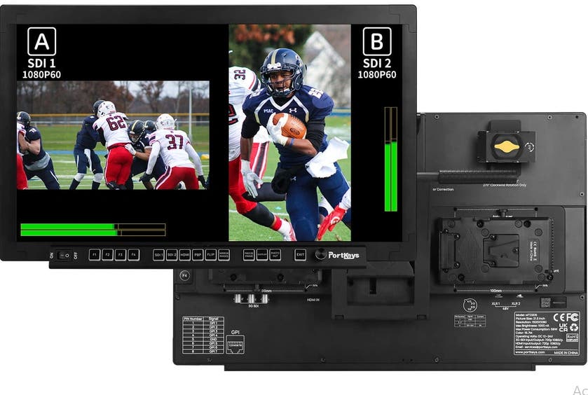 Portkeys Dual Screen 21.5-inch production monitor