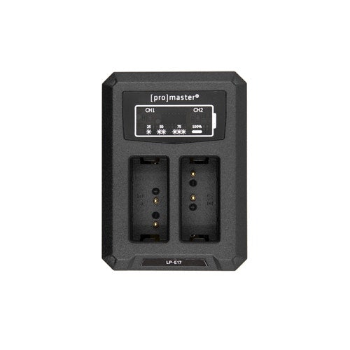 ProMaster Dually USB charger for Canon LP-E17 battery.