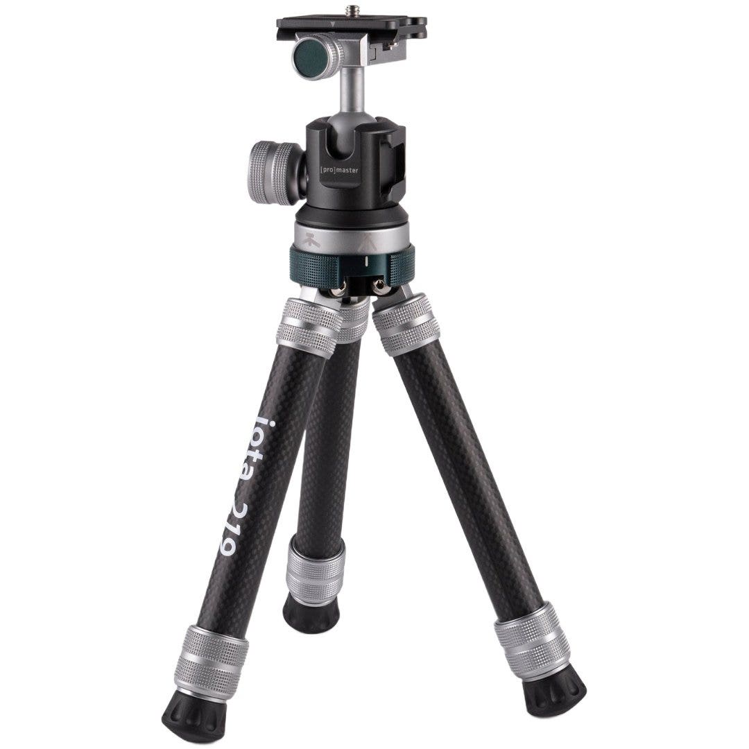 ProMaster iota 219 ultralightweight tabletop tripod kit, Carbon Fiber