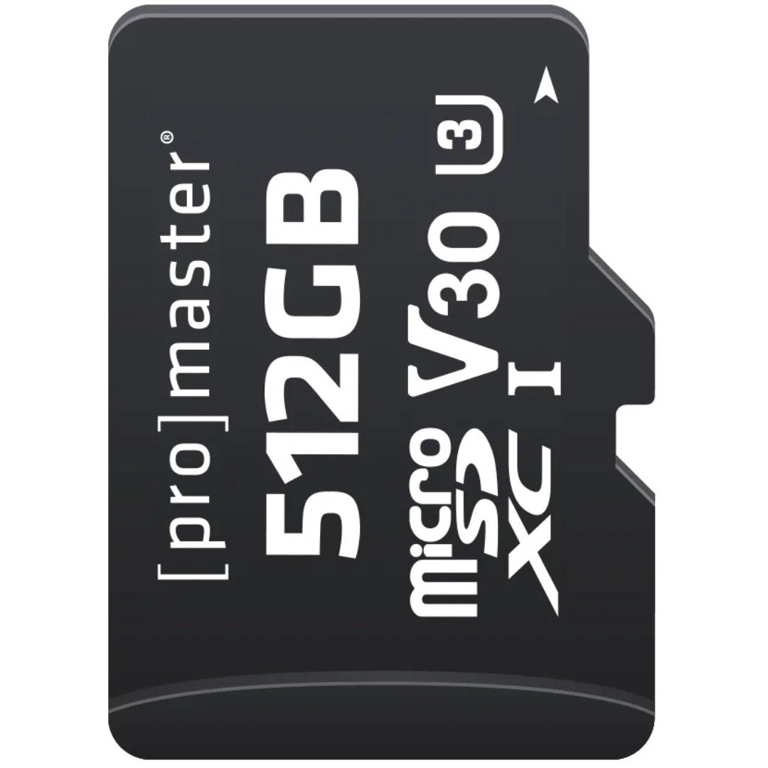 ProMaster Micro SDXC 512GB UHS-1 V30 memory card