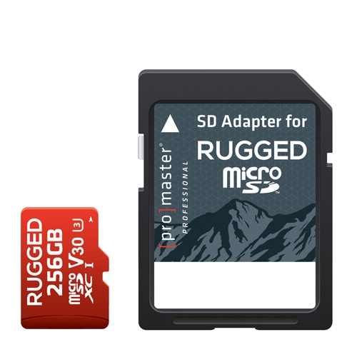 ProMaster microSD Rugged 256GB Memory Card with adapter