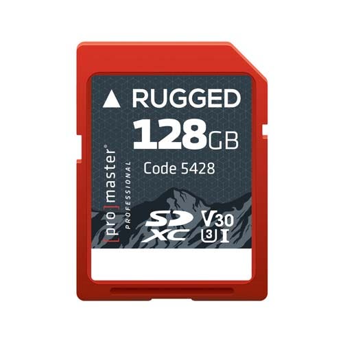 ProMaster SDXC Rugged 128GB UHS-1 U3 V30 memory card