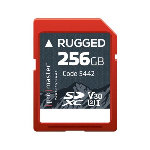 ProMaster SDXC Rugged 256GB UHS-1 U3 V30 memory card
