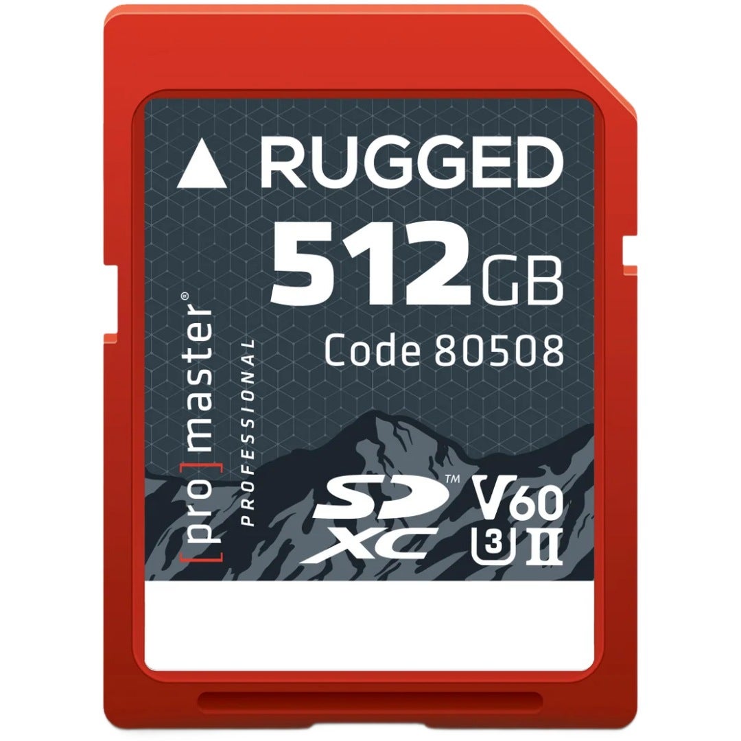 ProMaster SDXC Rugged 512GB UHS-II V60 memory card