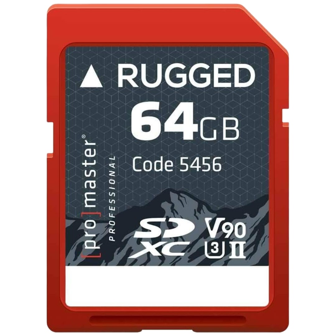 ProMaster SDXC Rugged CINE 64GB 300MB/s UHS-II U3 V90 memory card