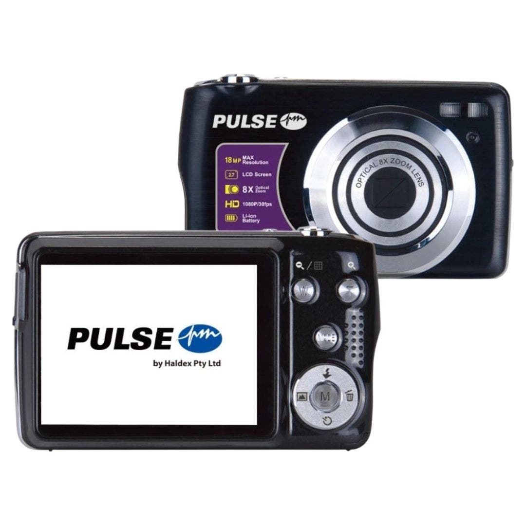 PULSE 18MP 8x Optical Zoom Camera Black with Charger and Extra Battery - additional product view
