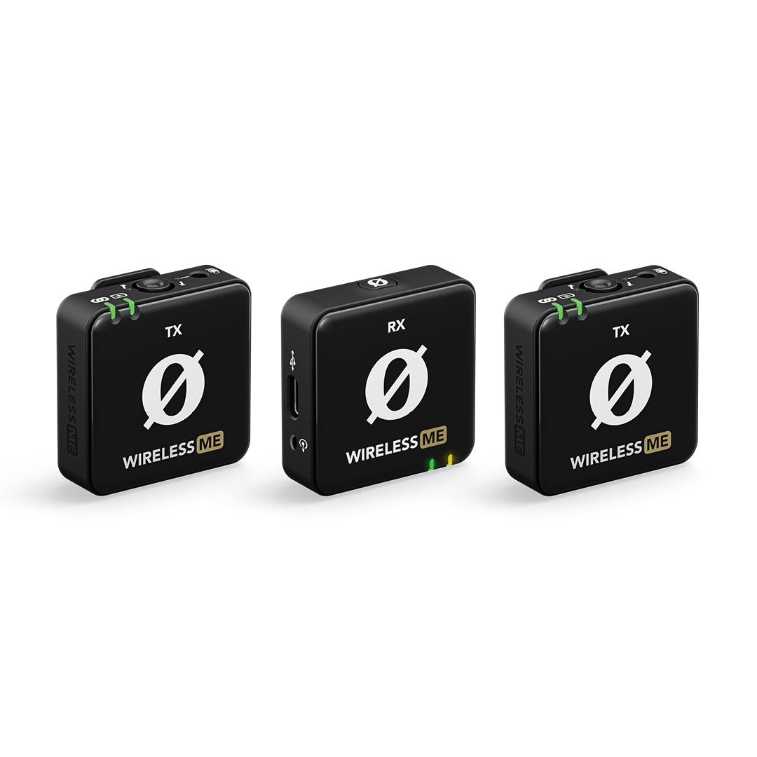 Rode Compact Wireless Me Dual Microphone System with two transmitters in black