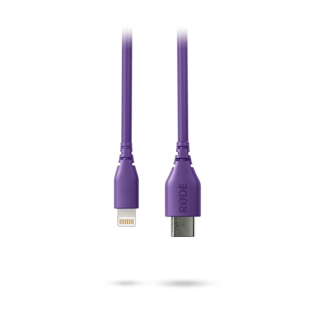 Rode Purple 30cm USB-C to Lightning cable