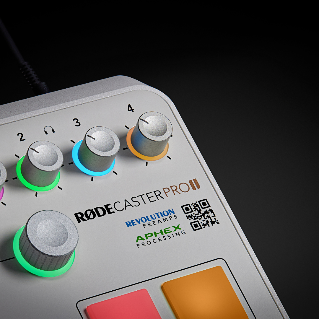 Rode RodeCaster Pro II Integrated Podcast - Production Studio White - additional product view