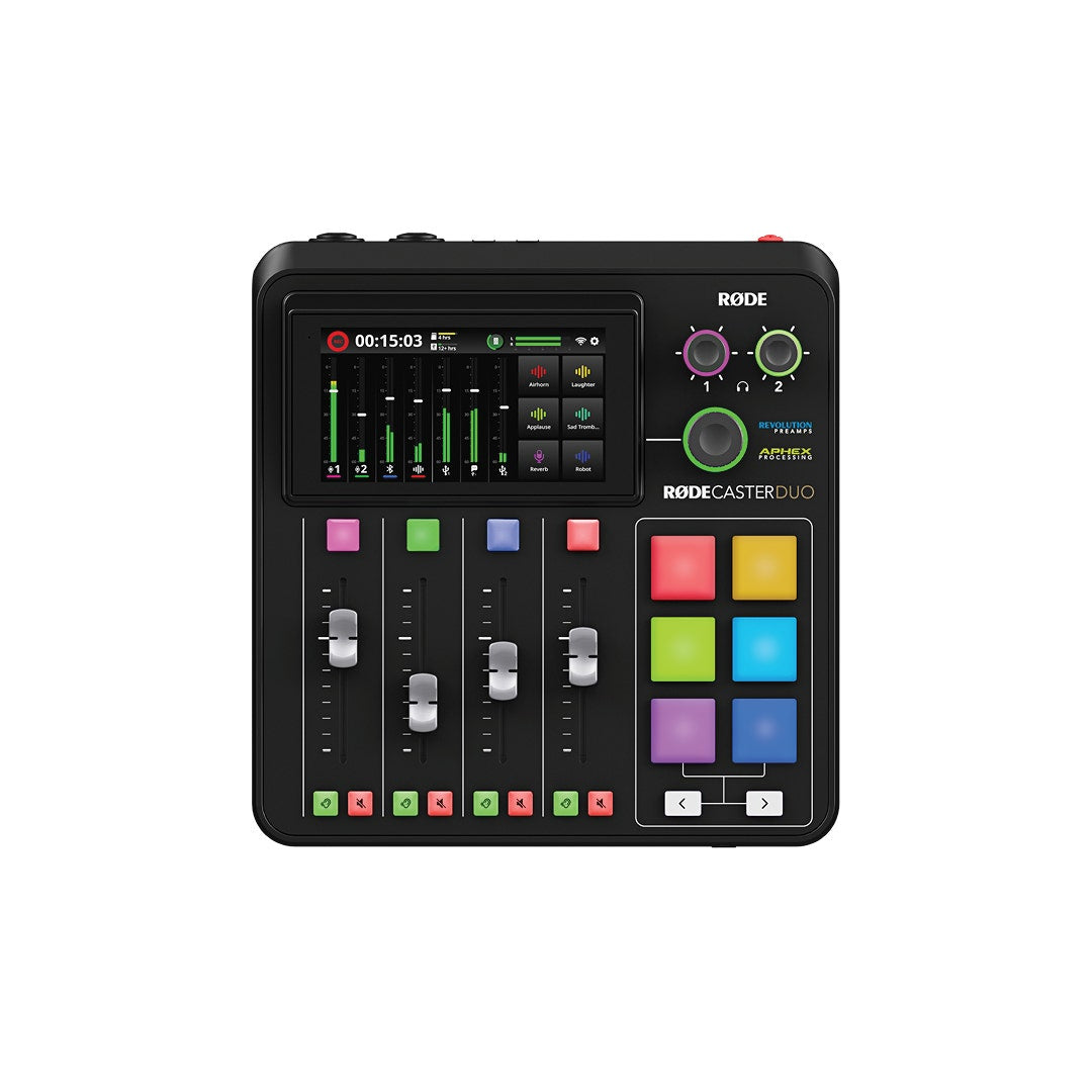 Rode Solo Podcasting Bundle Inc.RodeCaster Duo, PodMic, NTH100, PSA1+ & XLR3M - additional product view