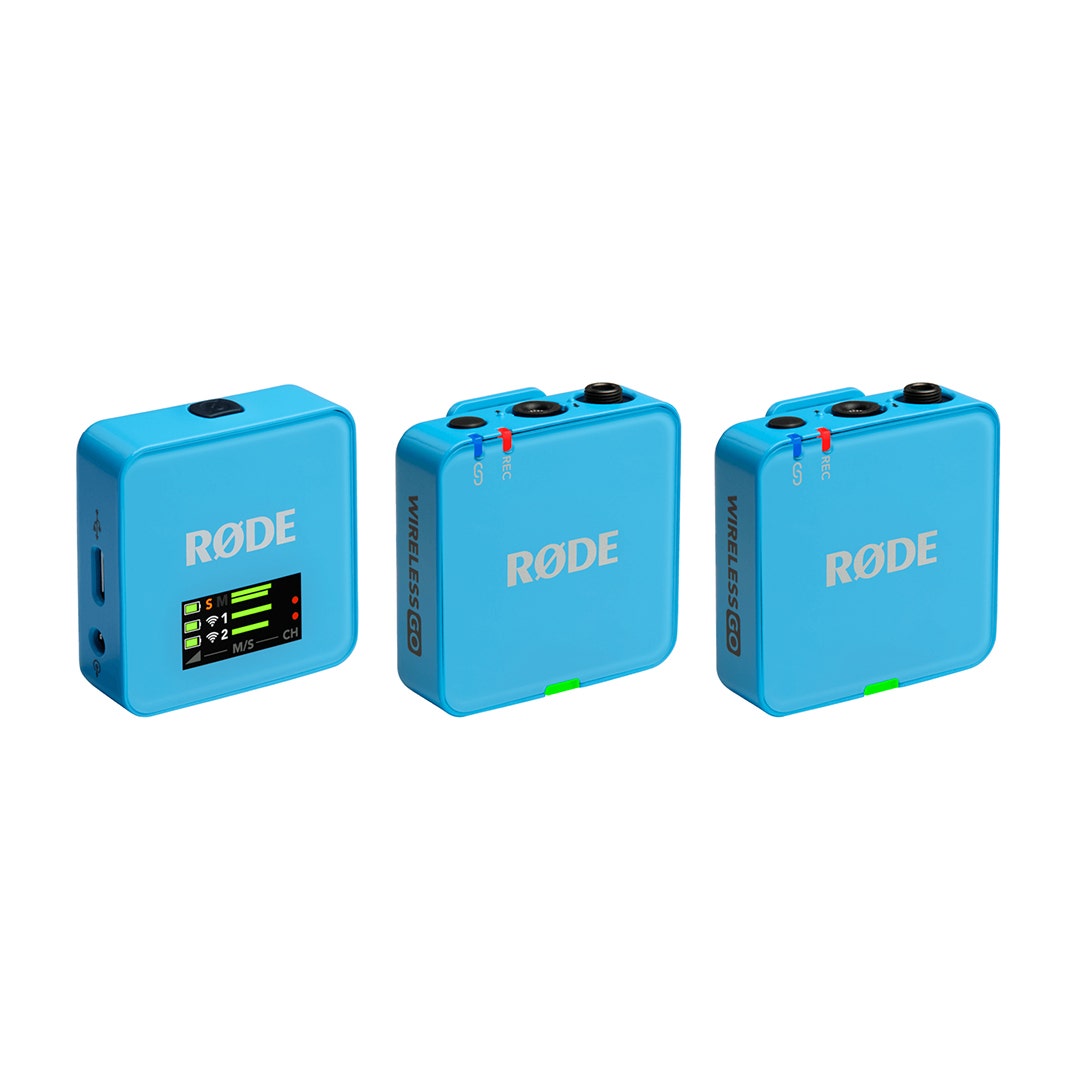 Rode Wireless GO III dual channel wireless microphone system in Blue