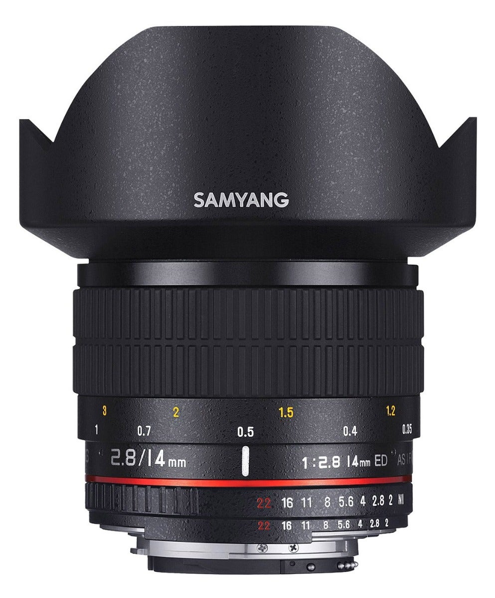 Samyang AF 14mm f2.8 UMC II wide angle lens, Nikon F mount