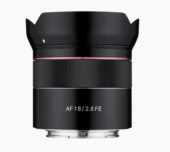 Samyang AF 18mm f2.8 UMC II lens for Sony FE mount.