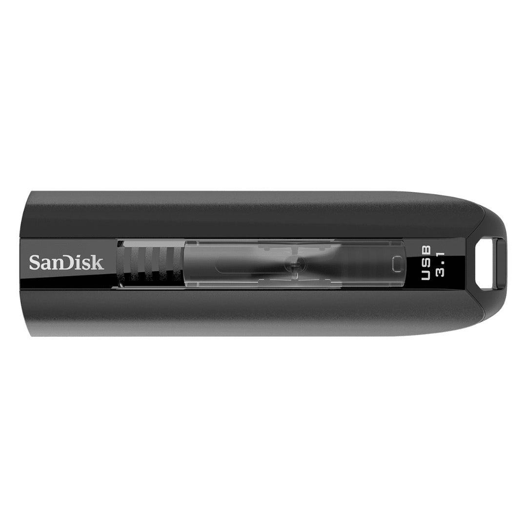SanDisk Extreme GO USB 3.1 128GB Flash Drive (Black) - Retractable - additional product view