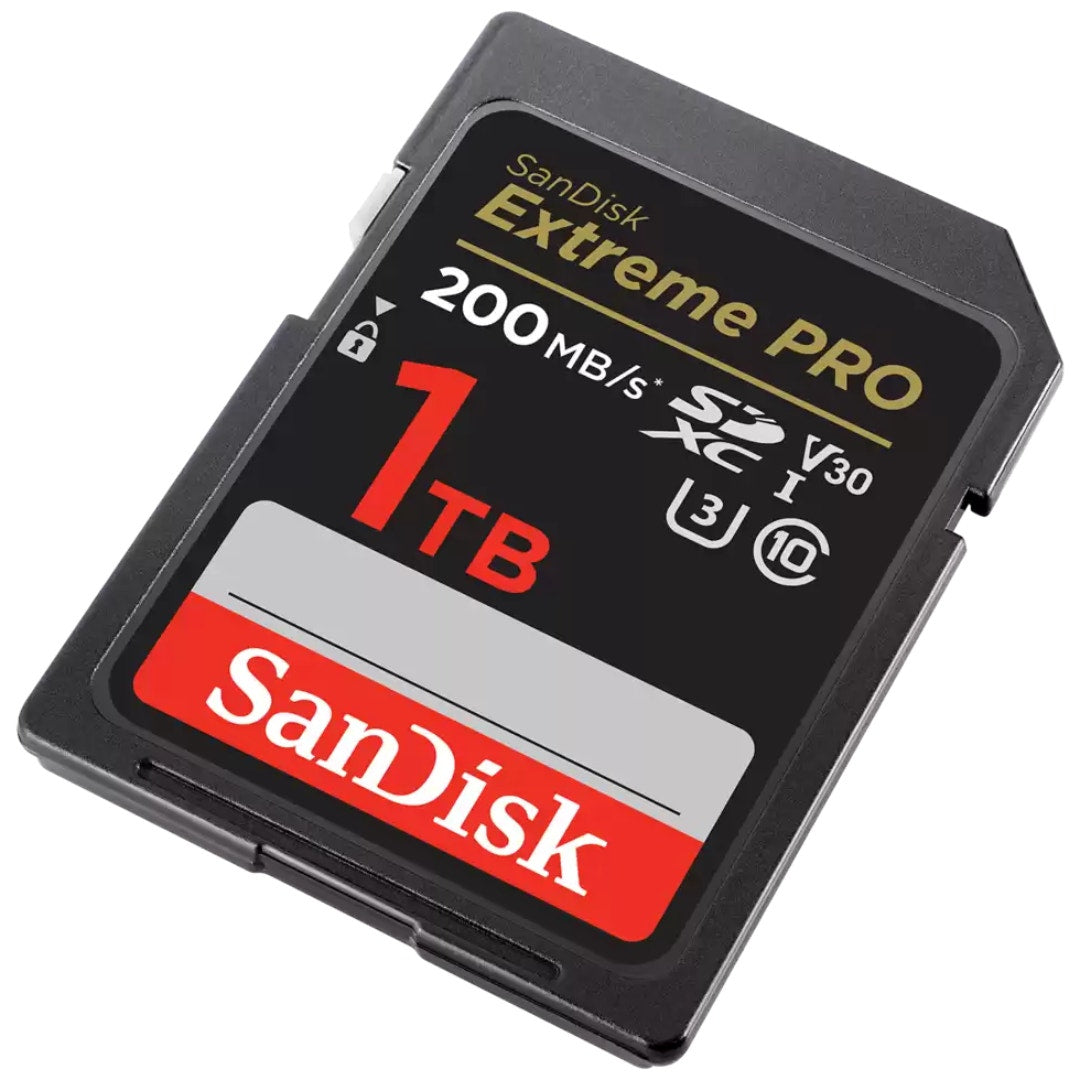 SanDisk Extreme Pro SDXC 1TB 200MB/s R, 140MB/s W, V30, U3, C10 Memory Card - additional product view