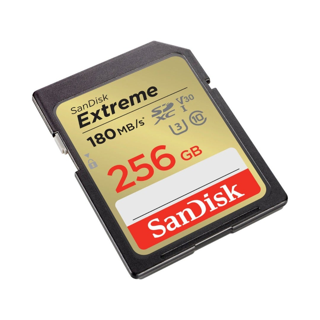 Sandisk Extreme SDXC 256GB 180MB/s R 130MB/s W, V30 U3, C10 Memory Card - additional product view
