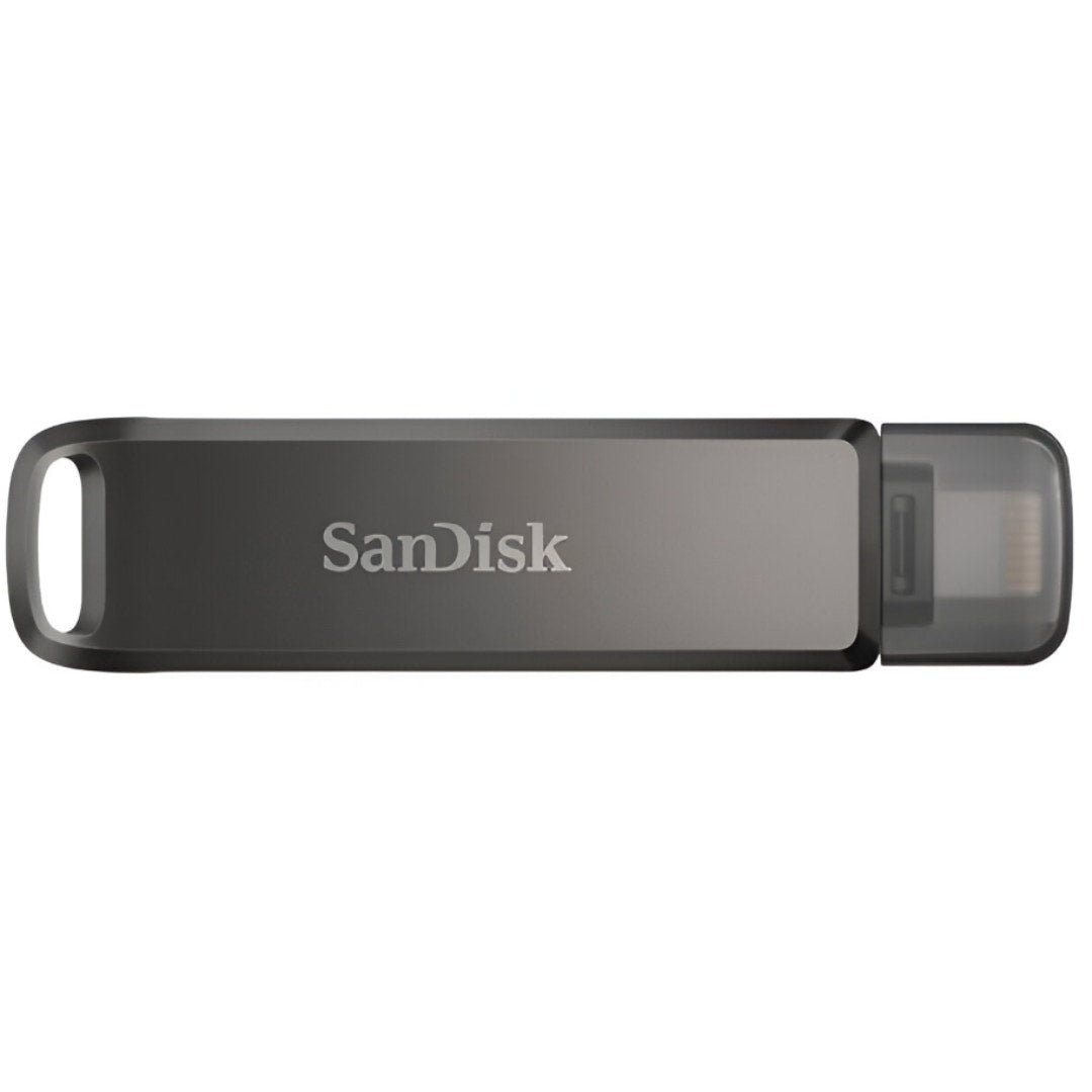SanDisk iXpand Luxe SDIX70N 64GB flash drive for iPhone and USB Type-C.