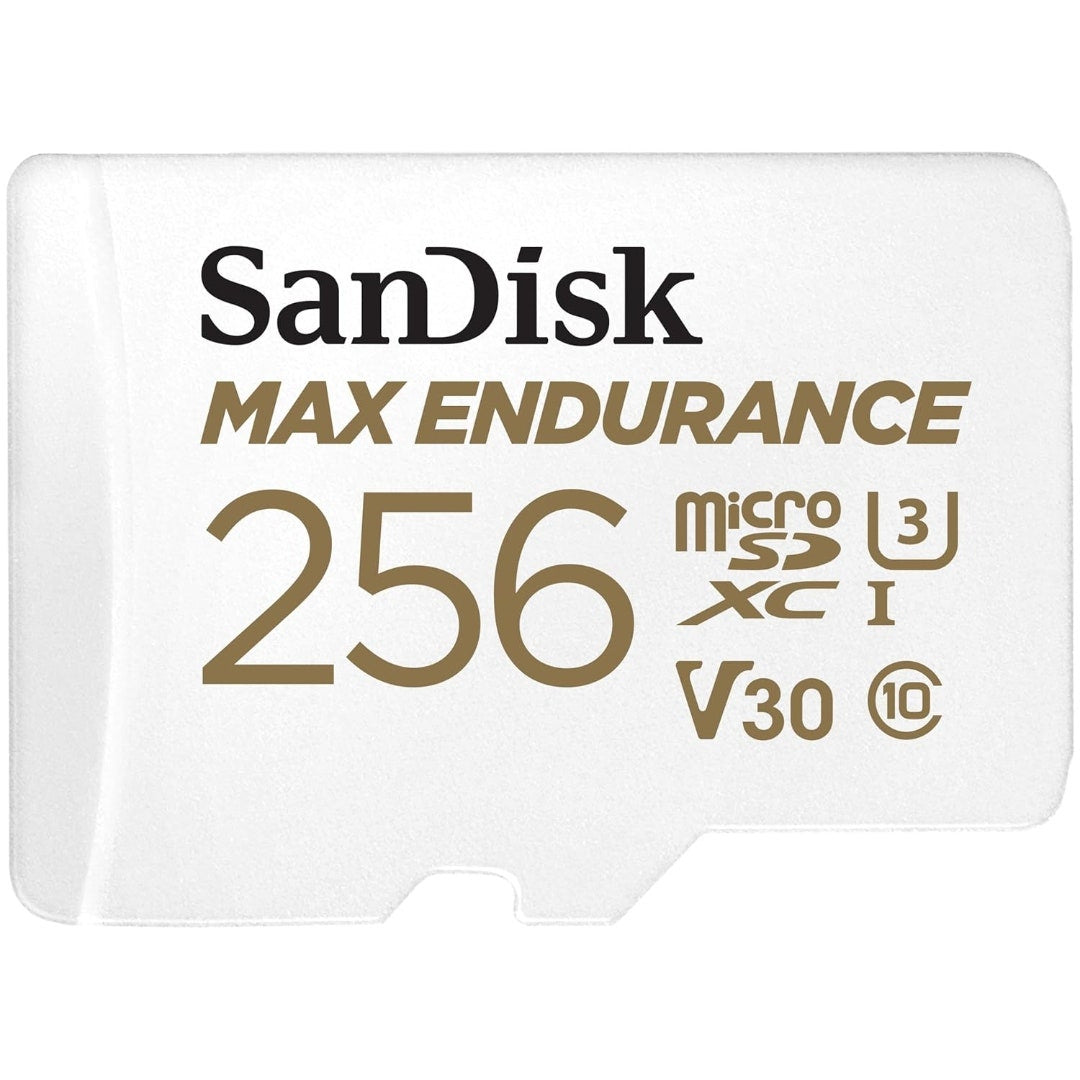SanDisk MAX ENDURANCE 256GB microSD R100 W40 Memory Card + Adapter - additional product view
