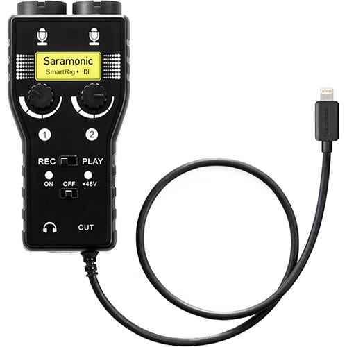 Saramonic SmartRig+Di ,Two- Channel Mic & Guitar Interface w/Lightning Connector for iOS - additional product view