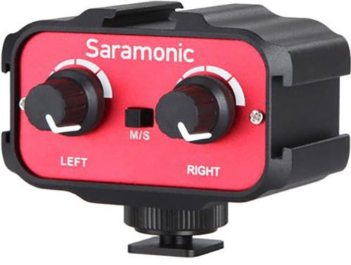 Saramonic SR-AX100 passive 2-channel audio adapter for DSLR cameras