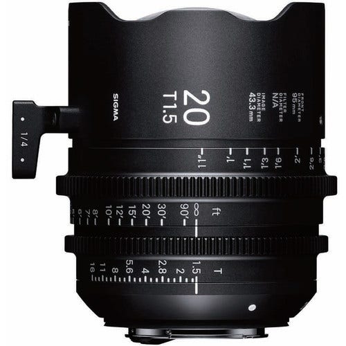 Sigma 20mm T1.5 CINE cine prime lens, Sony E mount