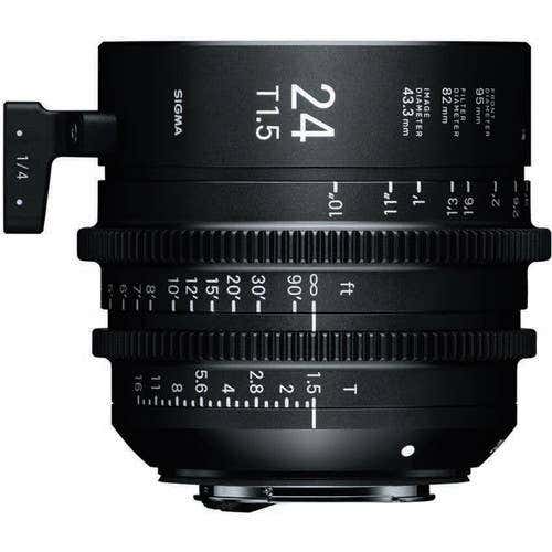 Sigma 24mm T1.5 CINE cine prime lens, Canon EF mount
