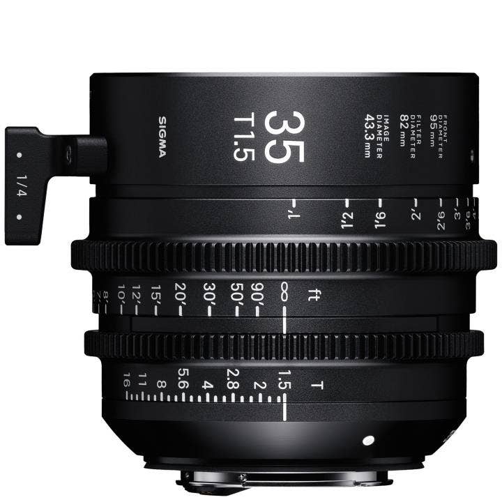 Sigma 35mm T1.5 CINE cine prime lens, Canon EF mount, Fully Luminous Feet