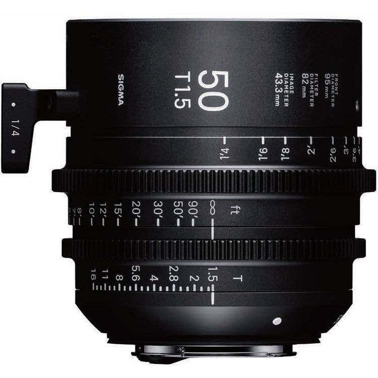 Sigma 50mm T1.5 CINE cine prime lens, Canon EF mount