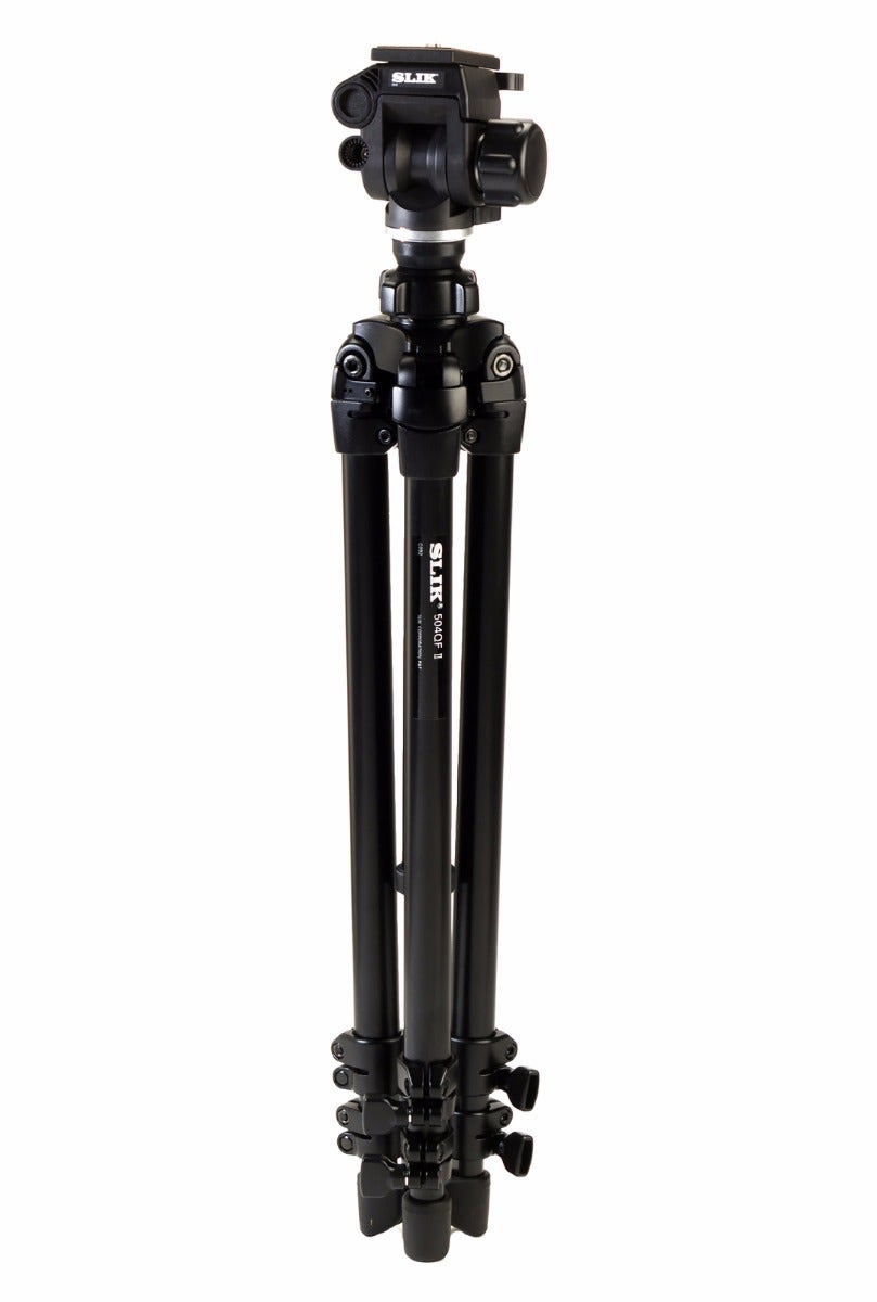 Slik 504QF II video tripod kit with 2-way fluid head