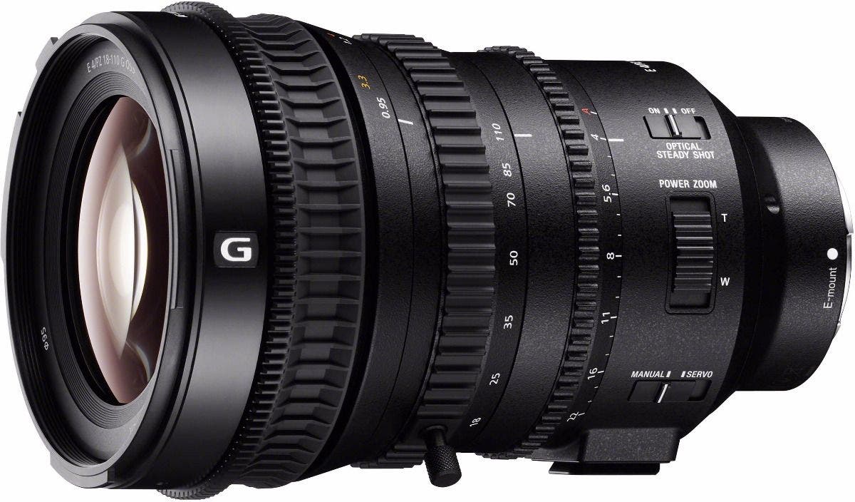 Sony 18-110mm f/4 G PZ OSS E-mount lens
