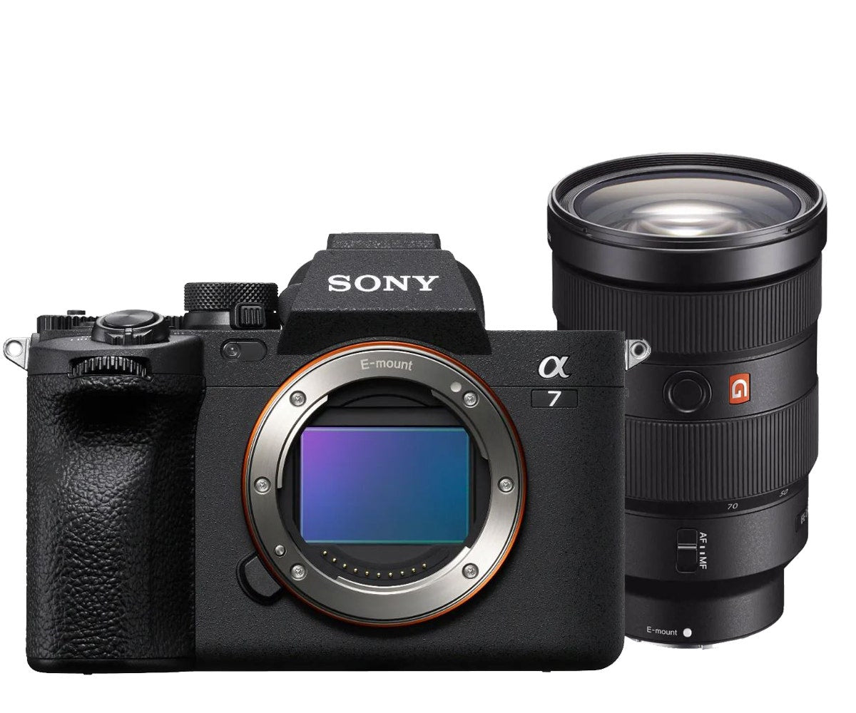 Sony A7 IV camera with 24-70mm f/2.8 G-Master lens