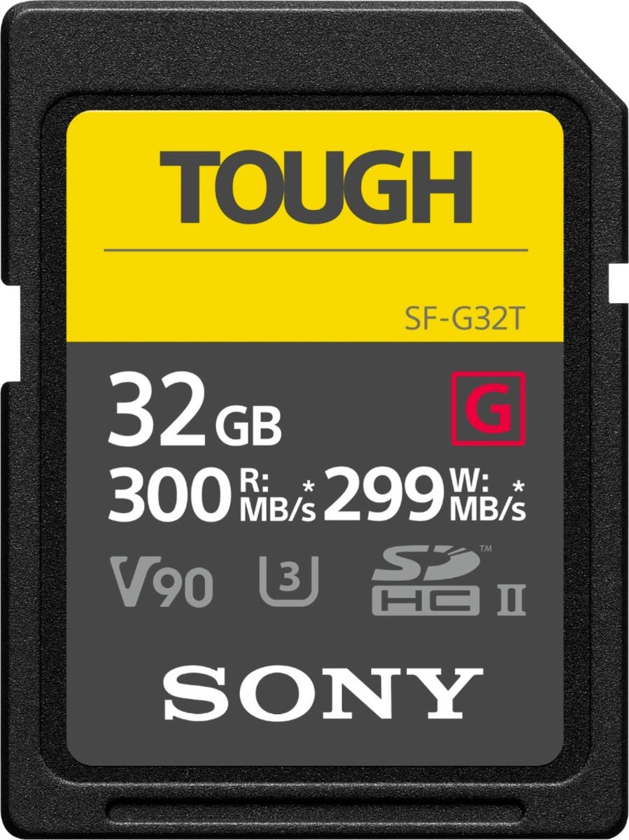 Sony SF-G Tough Series 32GB SDHC UHS II V90 memory card