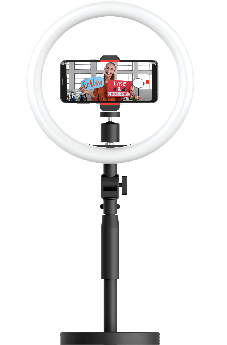Tripper Content Creator Video Kit includes Ring Light, Microphone & Stand - additional product view