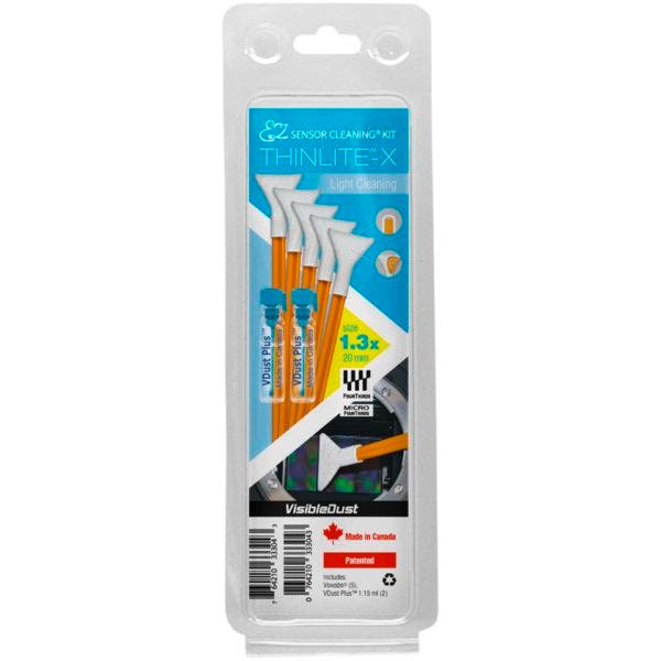 VisibleDust EZ Sensor Cleaning Kit THINLITE-X Light Cleaning Orange DHAP 1.3x Vswabs - additional product view
