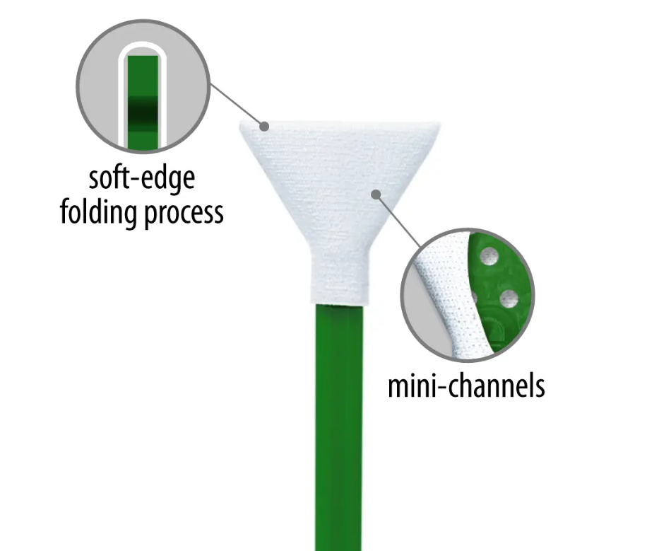 VisibleDust Green Ultra MXD-100 1.0x Vswabs (12 Pack) BONUS CurVswab and Corner Swab - additional product view