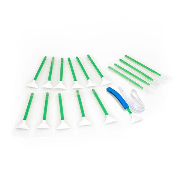 VisibleDust Green Ultra MXD-100 1.6x Vswabs, 12-pack with bonus CurVswab and corner swab