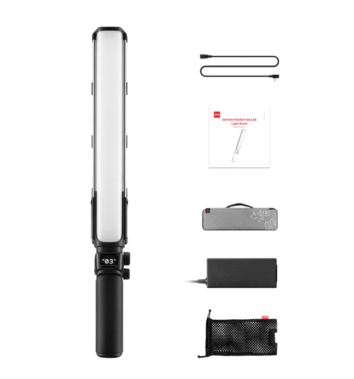 Zhiyun FIVERAY V60 LED Portable BI Colour Light Stick Black - additional product view