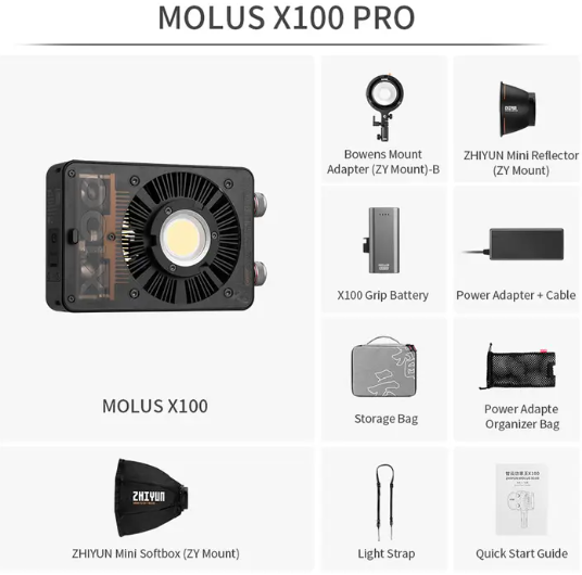 Zhiyun X100 Pro 100w COB Light - additional product view