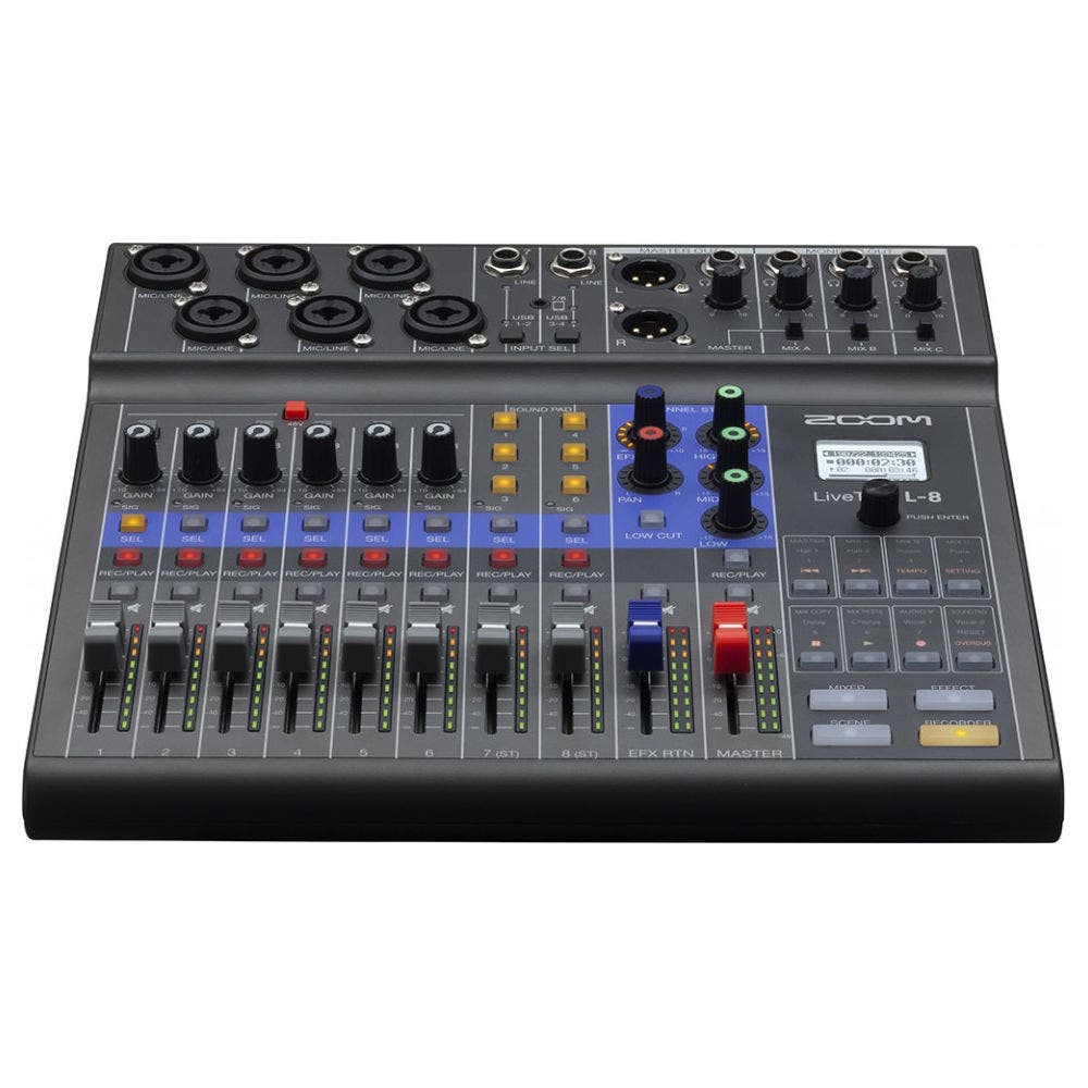 Zoom Livetrak L-8 Multitrack Recording Mixer