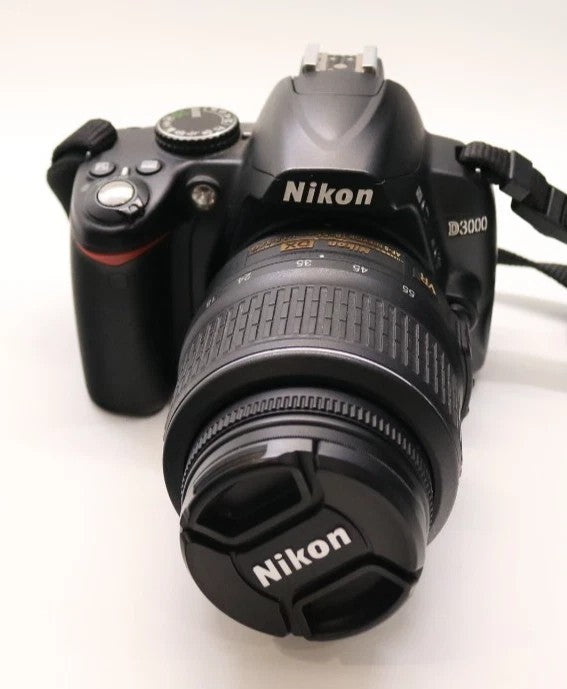 Nikon D3000 DSLR Camera with AF-S DX 18-55mm f/3.5-5.6G VR Lens