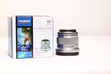 Olympus M.Zuiko Digital 45mm f/1.8 Lens (Silver)