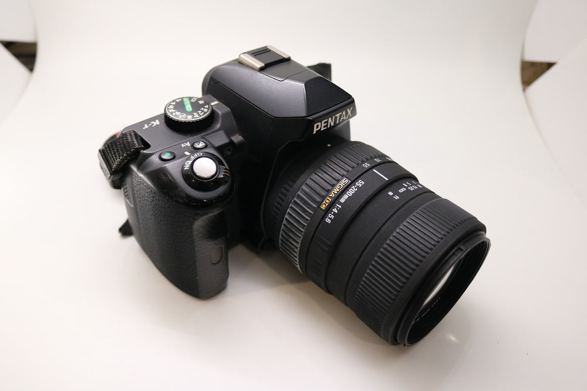 Pentax K-r DSLR Camera with Sigma 55-200mm f/4-5.6 Lens