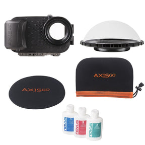 AquaTech AxisGO 11 Pro Max Over Under Kit water housing in Deep Black