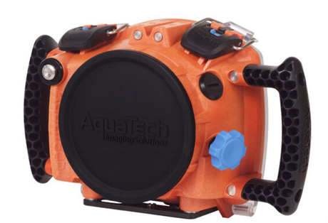 AquaTech EDGE BASE Sports Housing for Canon R5 - Orange - additional product view