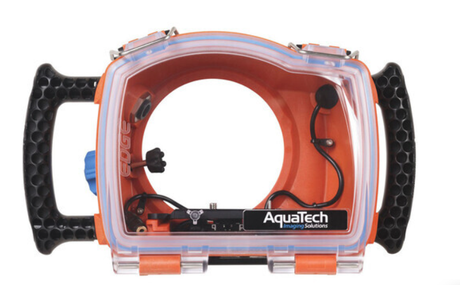 AquaTech EDGE BASE Sports Housing for Canon R5 - Orange - additional product view